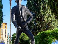 Statue Konrad Adenauers in riante-Cadenabbia. Er hat dort seine Sommerurlaube verbracht Datei: 2018 09 29-09 36 34 : Aktivitäten, Musikverein Jockgrim, VERWENDUNG, Vereinsausflug